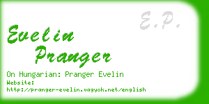 evelin pranger business card